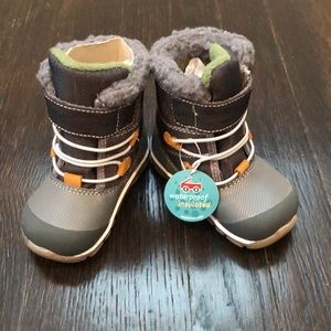 See Kai Run Gilman Baby Boys Gray Snow Boo…